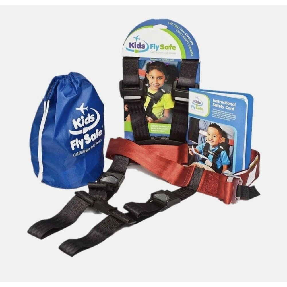 Fly Safe Child Airplane Travel Harness Cares Safety Restraint System NEW